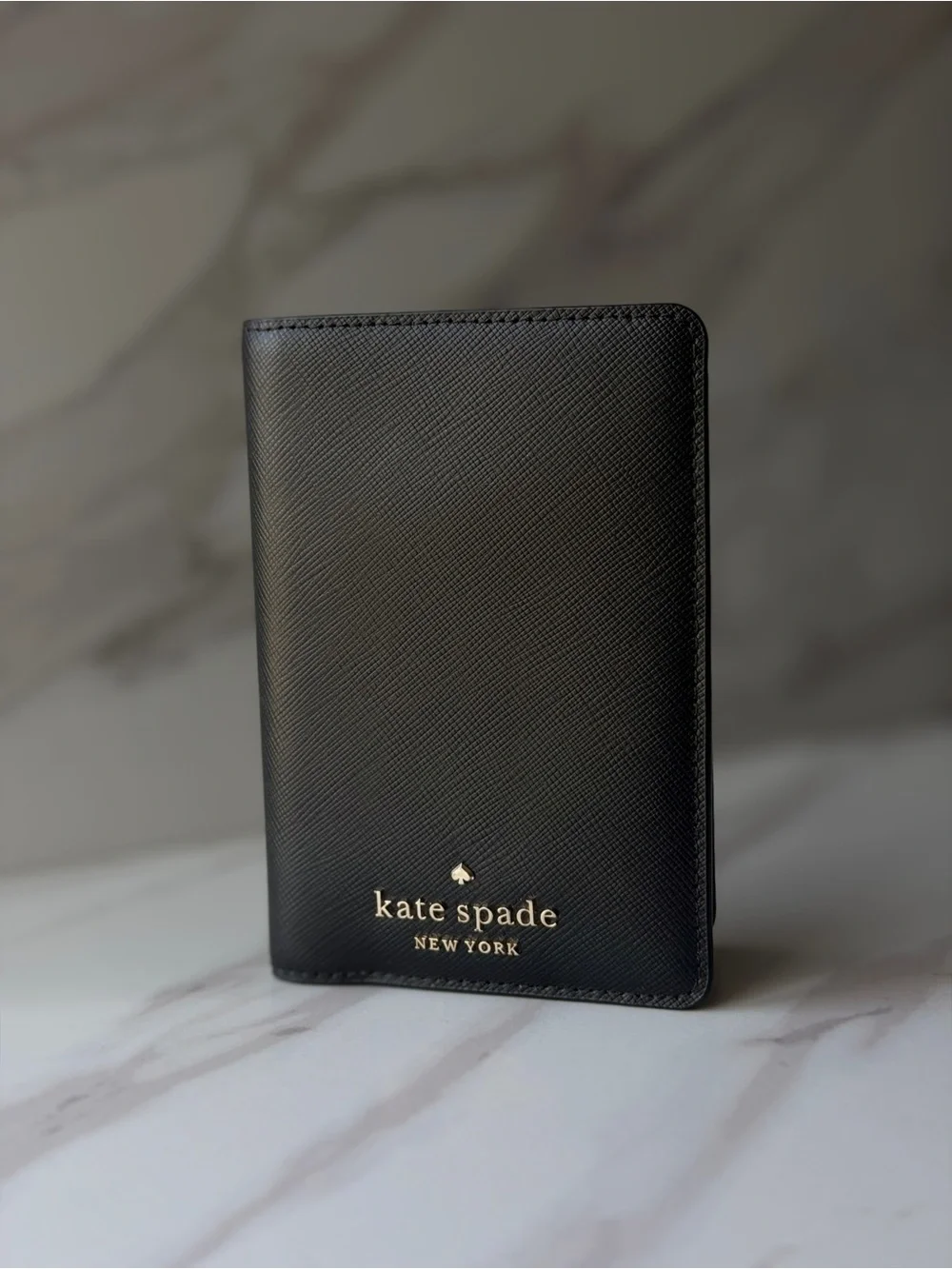 Kate Spade New York Black Leather Passport Holder